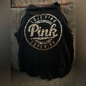 PINK tank top with sequins